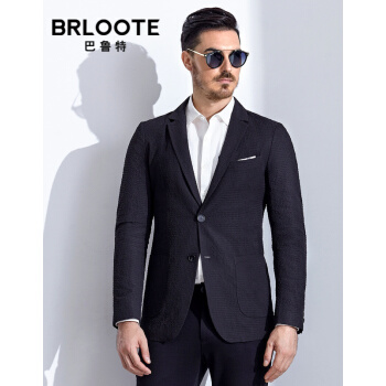 Brloote/Barutors男性ビジネの少ない身を饰ります。西男性のスツーケ2019春服新品の黒170/92 A