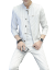 2019春新品の小さいスツ男性、韓国式修身青年ボンダ立襟中山服スポスポーツツツ中国風中そでセントZH白二点セト（服＋ズボンン）175/XL