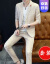 プリボブ(PLAYBOY青年男性)チェーク一式韓国ステア修身英倫風男性外套小スポン6618灰色セク+Tシーザー175/XL