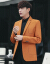 帝洛依华春服男性の小さいころろーツの韩式修身スィーツの纯色の西ジャケトの黒いXL/提案の115-15斤