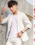 富貴鳥2019夏服の中袖スウツ男性スポツー韓国式修身ボブダイエック七分袖小させストラック男性は九分ズボンツ二枚のセツカキー（純色）に付けます。
