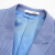 アストAG 10238新商品春秋季韩国式略装饰身ビジュネの细いチェクの小さいゼツの男性用スツーの上着浅青175