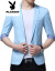プレレボン2019夏には半袖スツー男性の七分袖スウィート修身スィーツ青年の中袖単西外套天青XL（135-45斤着用）を使っています。