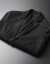 海のマスチフ2018年冬の新商品スツー男性の色織の暗い布地は小さいスツーのコートの男性の修身フです。西の着の商品は黒い3 XL/190を払います。