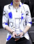 （京東優先）スツー男性2019春夏の新商品フューシは百合韓式のからこです。前衛青年の身の小さーツの単位西のコートの男の結婚ドレスメレンズ潮XF 188幾何色の青いMを少し詰めます。