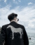 RUNNING HIGH逸品【新品】韓国黒馬刺繡単列小さいスウィーツ修身は男性単西黒Mです。