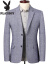 プリイボンズ2020年春夏新商品青中年ビジネ少なめの手のコート韓国風スツー男性用西単で77202ブルーグレー170を上げています。