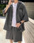 アイデアの范略装の小さいスツーの男性のスツーの夏のごろきのハーンサムなオーバーーの韩国式おしゃれの薄いネリングが良い半袖のスナイツの黒い色M