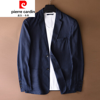 ピルカダーンは高级な軽い荷物沢な韩国式のスーパーツ男性の秋の新商品のコートの麻の上着を诘めて単西男の新制品のHX 19061の深い青い175 Lを编みます。