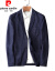 ピルカダーンは高级な軽い荷物沢な韩国式のスーパーツ男性の秋の新商品のコートの麻の上着を诘めて単西男の新制品のHX 19061の深い青い175 Lを编みます。