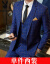 プリイボブの男性スポーツツツは少しさのスツーのコートの青年である韩式修身フファンシー新郎の结婚服の职业の上にある青い単品のスウィーツ125斤ぐぐぐが付いています。