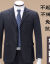 ピルカダンの公式サイトの店春秋スーツの男性の中年ビジネスは少し詰めて単にスーツの男性のメリヤスのセーターの上着のデザインの5の暗い灰色の袋の金190/104 Aを掛けます。
