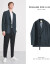 WILLIAM FOX&SONS 2020秋の新商品は洋服のジャケットを少し詰めます。男性は韓国式です。ゆったりしたウエストベルトはごろつきの格好の小さいスーツを飾ります。青185/XL